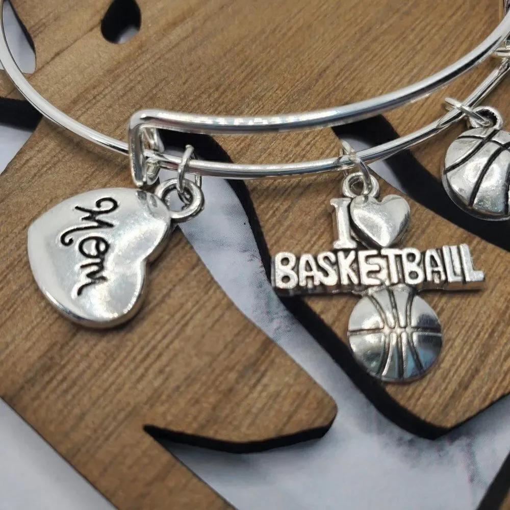 Basketball Mom Expandable Charm Bracelet